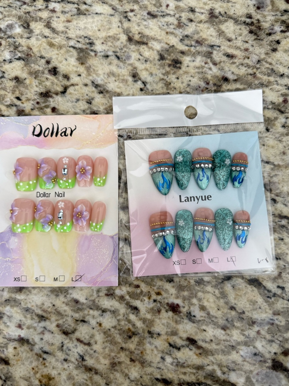 nail bundle, high quality will no bend, chip or break, reusable size large